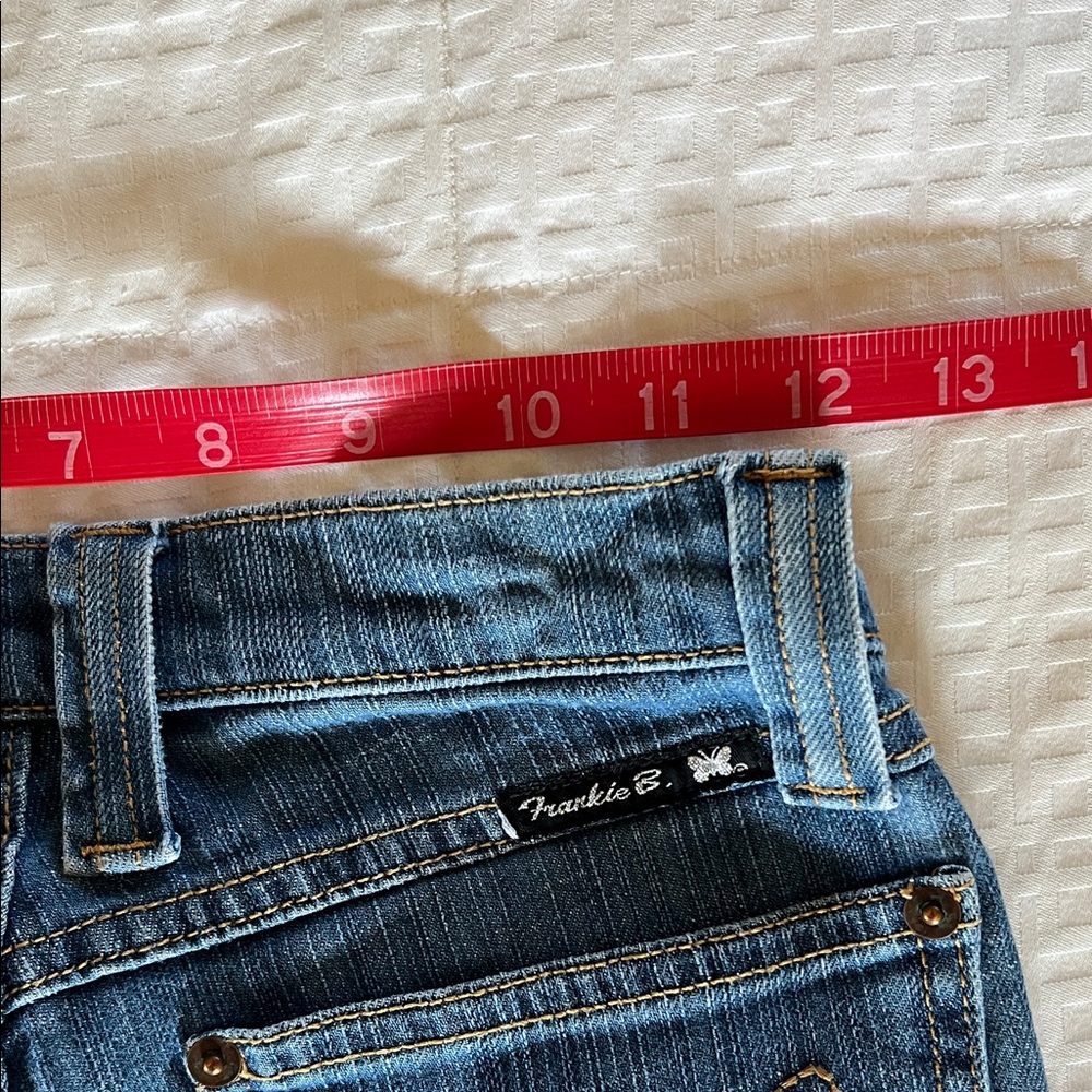 Frankie B. Denim Jeans with Butterfly Detail - Picture 2 of 11